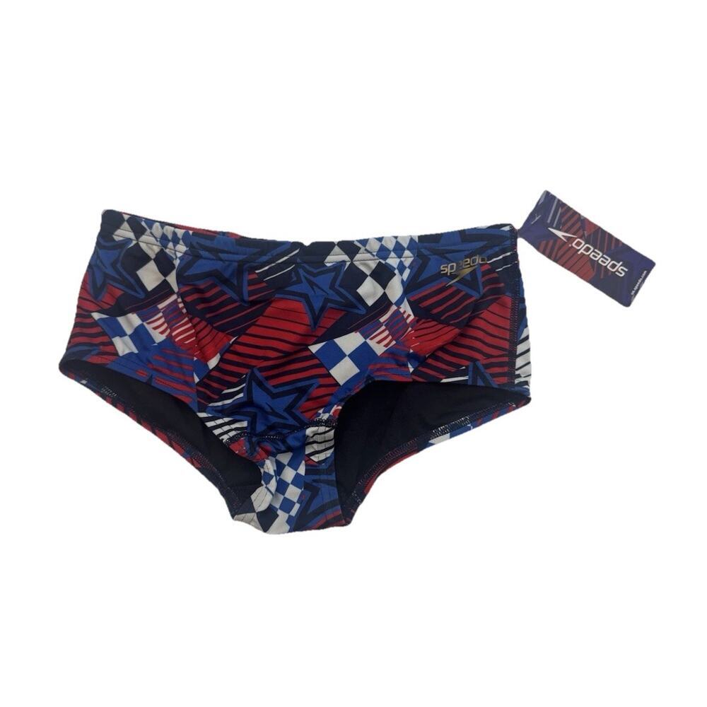 Speedo Endurance Overdrive True Cobalt Swim Briefs Men’s 30 NWT